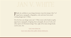 Desktop Screenshot of janvwhite.org